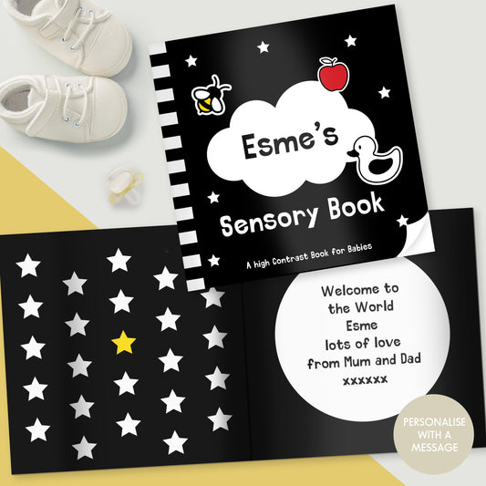High Contrast Black and White Baby Sensory Book
