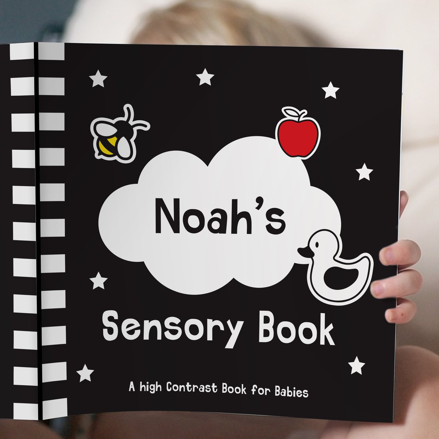 High Contrast Black and White Baby Sensory Book