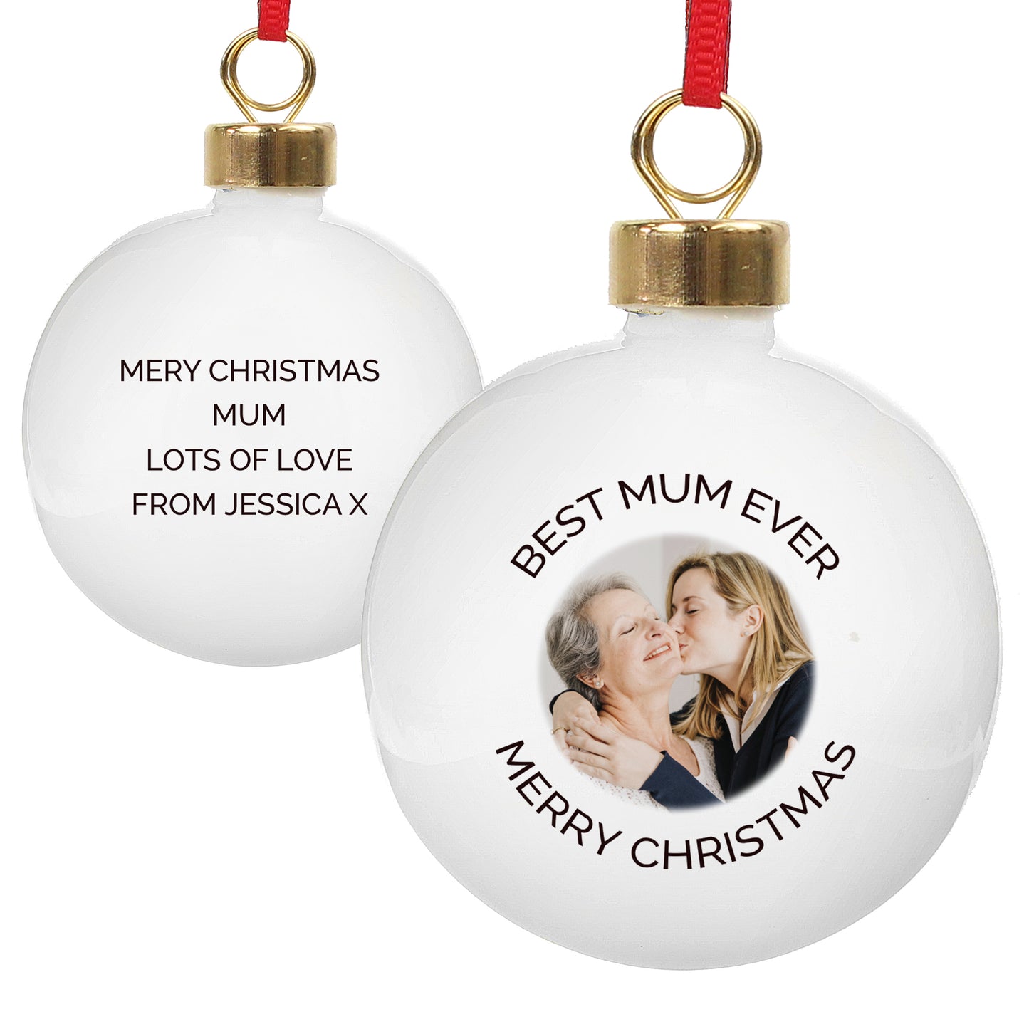 Personalised Photo Upload Bauble