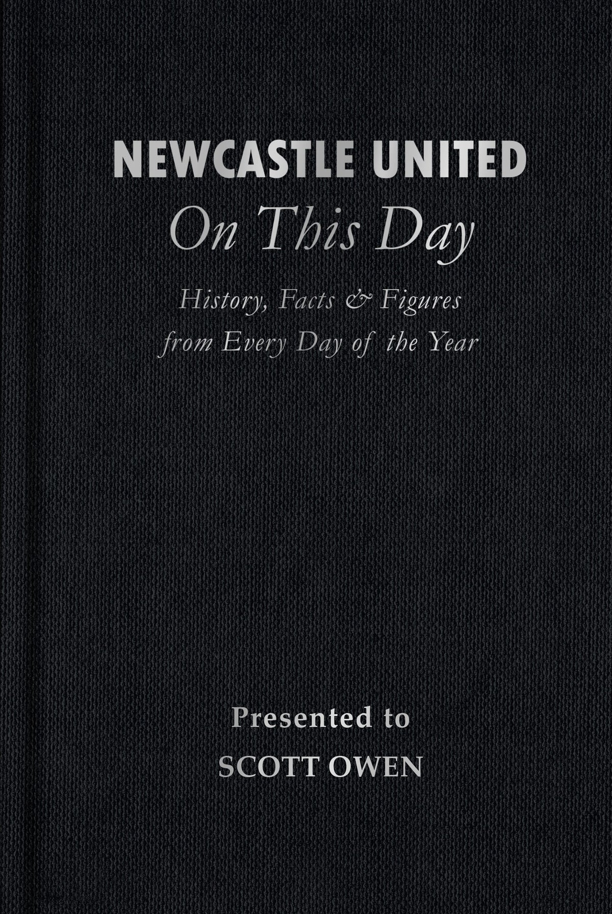 Newcastle United On This Day Book Personalised