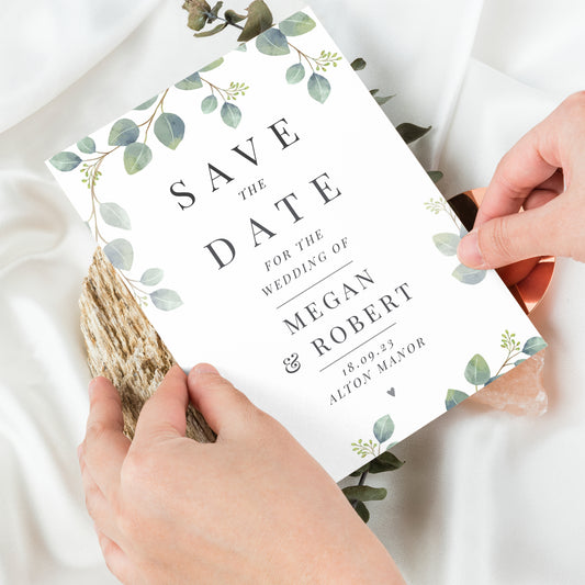 Personalised Wedding Save the Dates Pack of 36