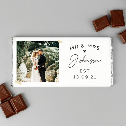 Personalised Love You Snapshot Photo Upload Chocolate Bar