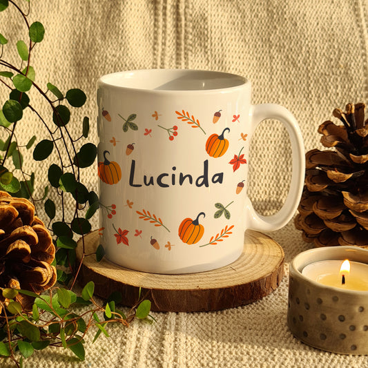 Personalised Halloween Pumpkin Mug