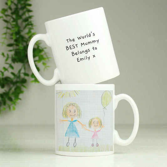 Photo Upload Mug Personalised With Your Children's Drawing