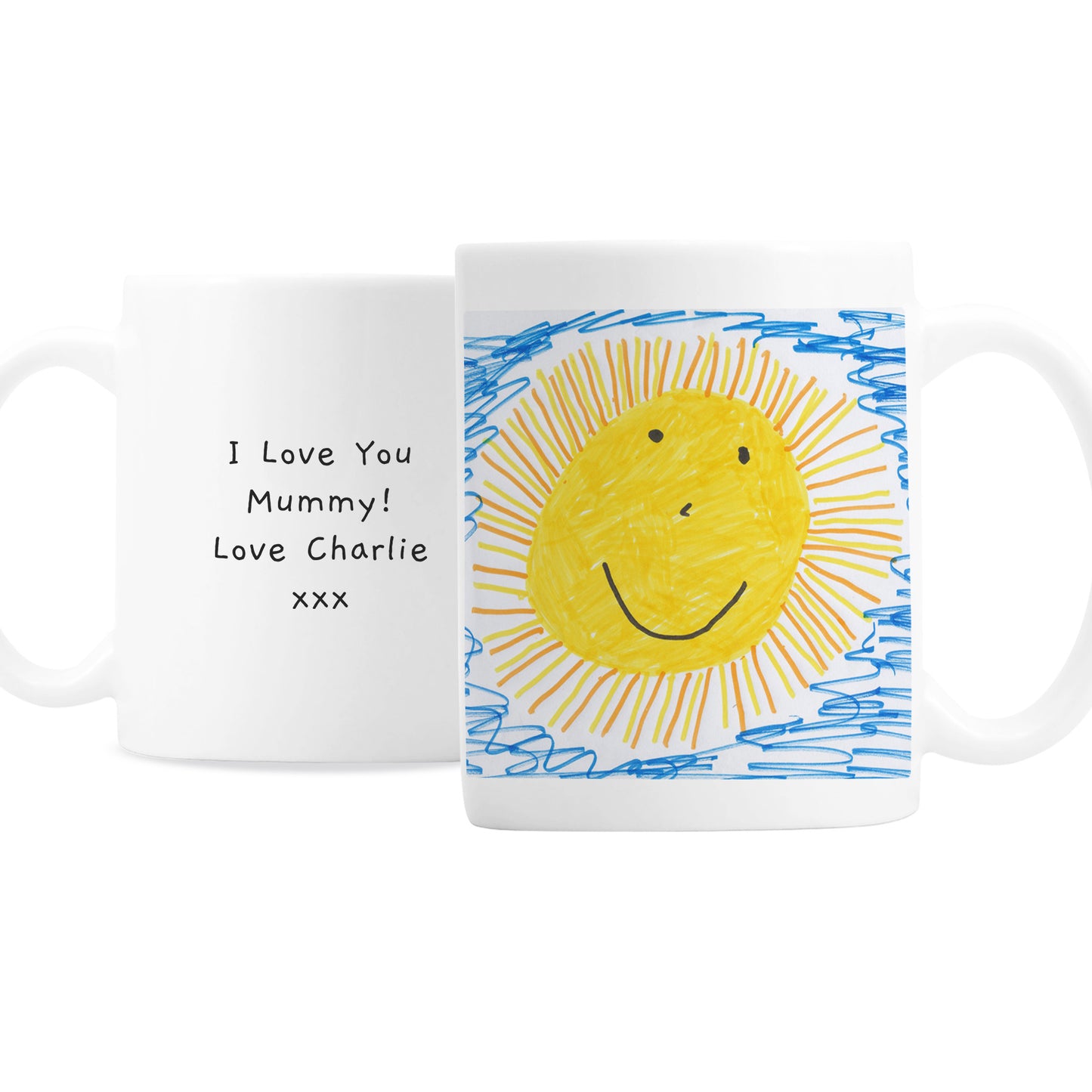 Photo Upload Mug Personalised With Your Children's Drawing
