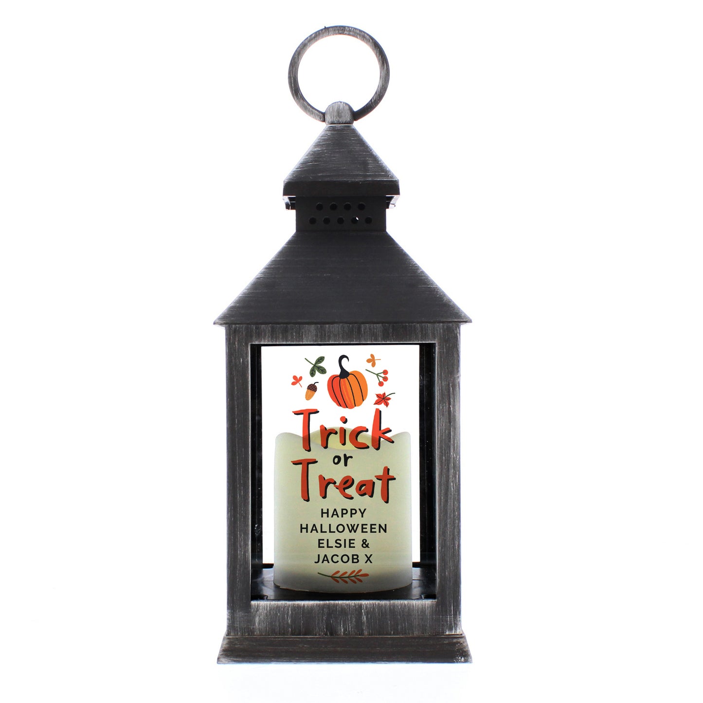 Personalised Trick or Treat Halloween Lantern 27cm