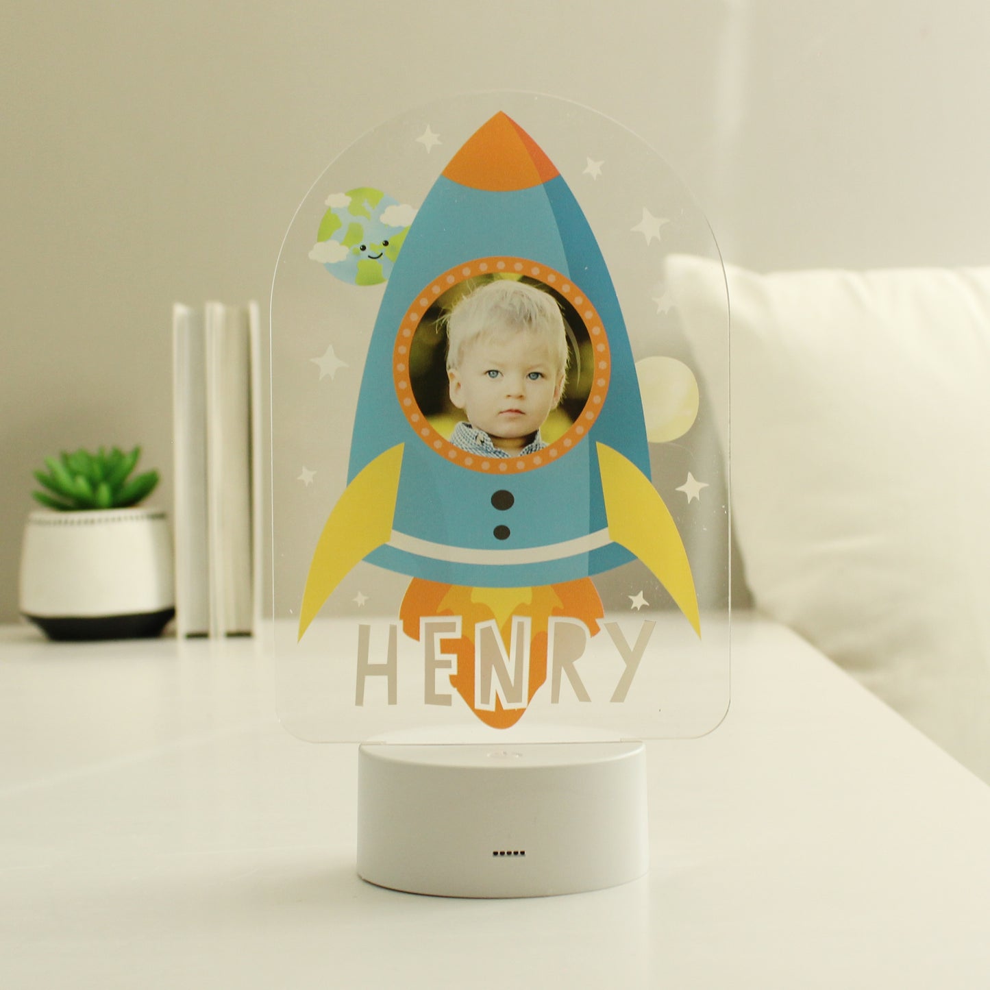 LED Colour Changing Night Light Personalised Photo Upload