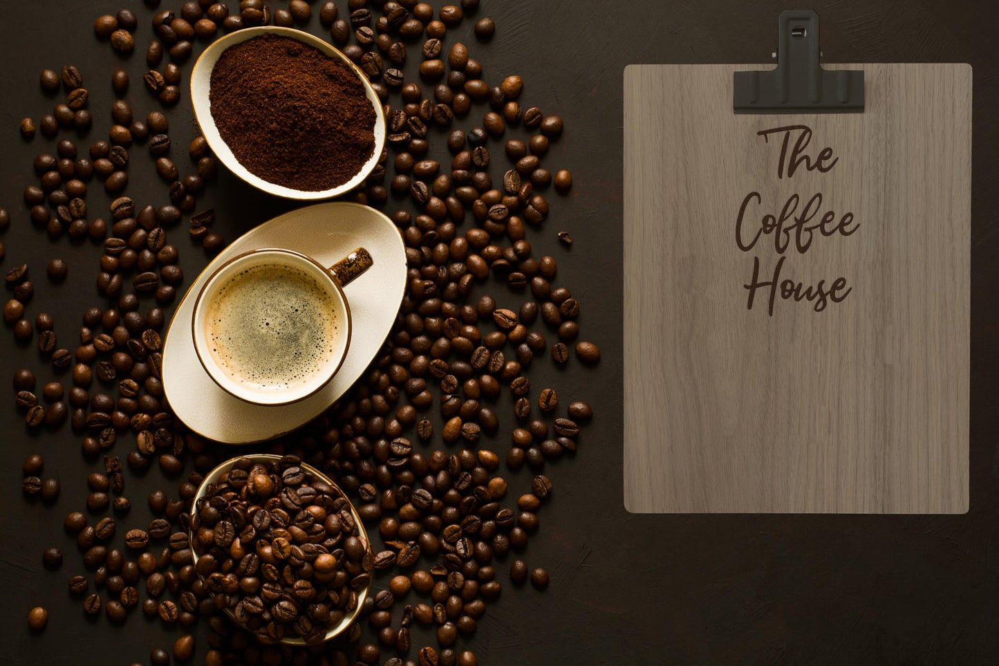 Engraved Wooden Personalised Clipboard Menu Boards A4 - Individual