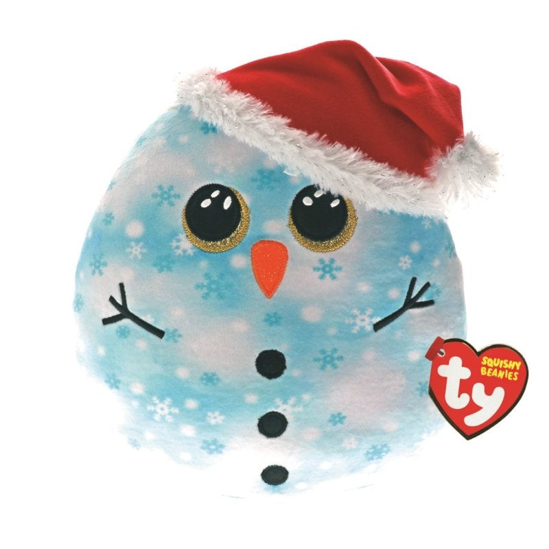 Ty Squish a Boo 10 Inch Fleck Snowman
