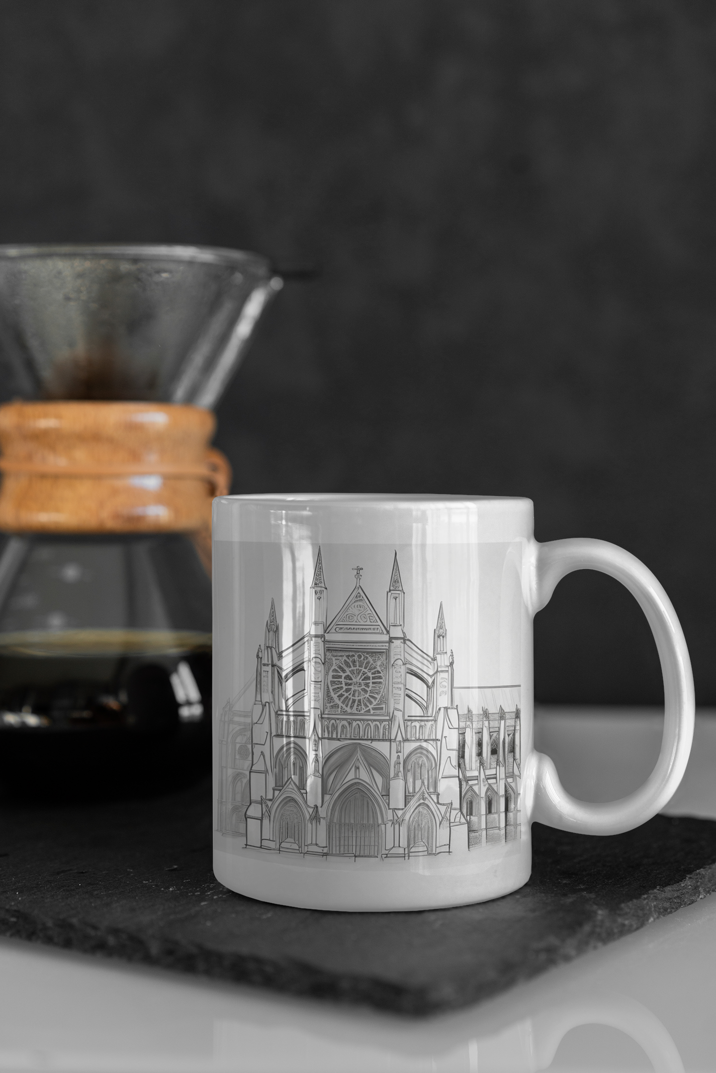 King Charles Coronation Westminster Abbey Sketch Mug