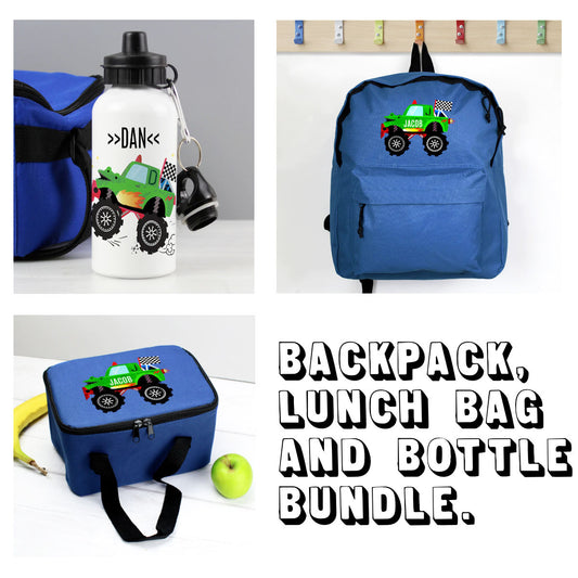 Personalised Monster Truck Back to School Bundle