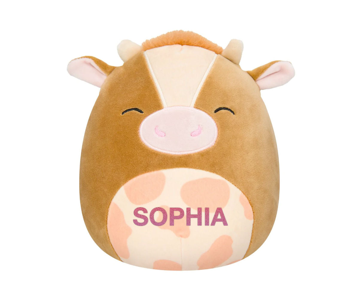 Personlised Squishmallows Nassim the Cow 7.5"