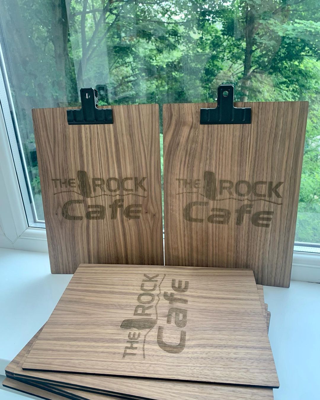 Personalised Engraved Clipboard Menu Boards 10 x A4 (Sanded, Oiled and Waxed)