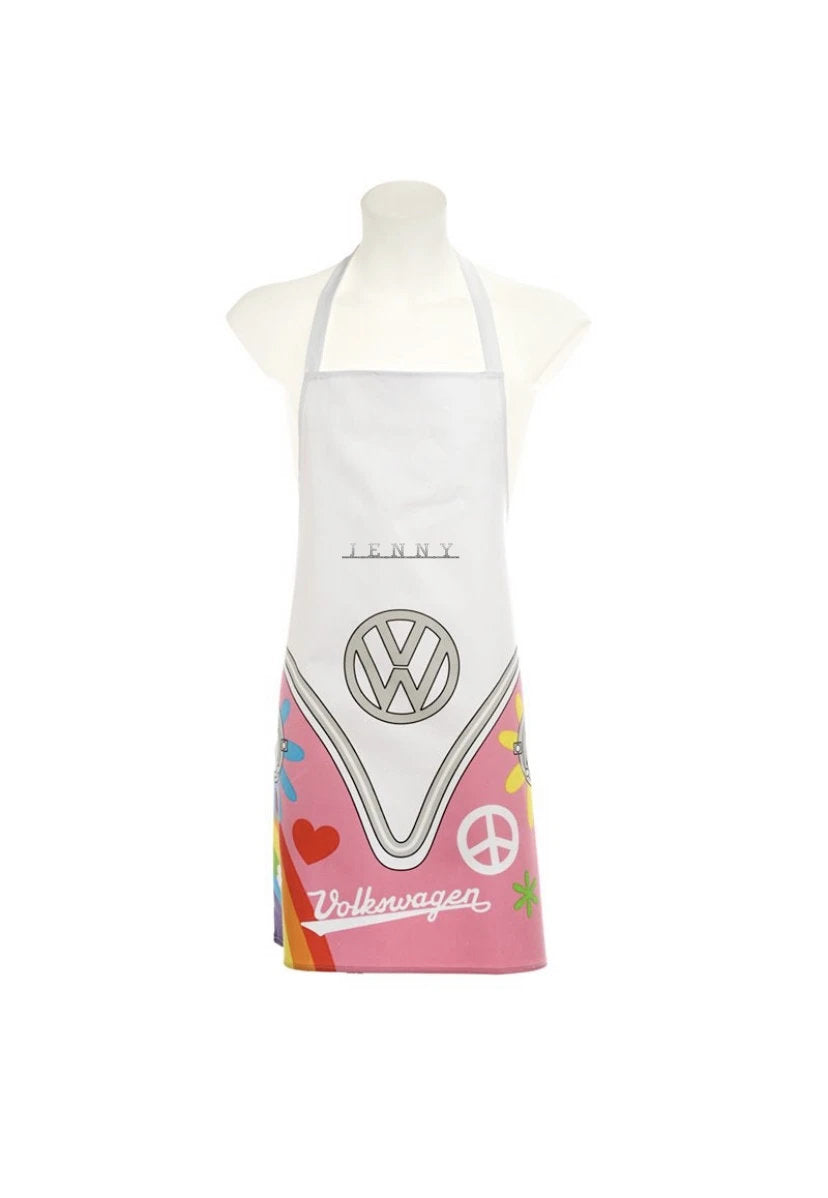 Personalised Cotton Apron Volkswagen VW Campervan Bus Surf Adventure