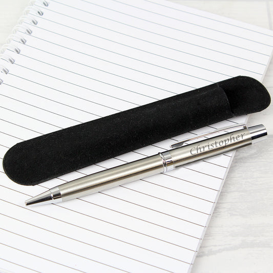 Personalised Scripted Graduation Pen and Pouch Set