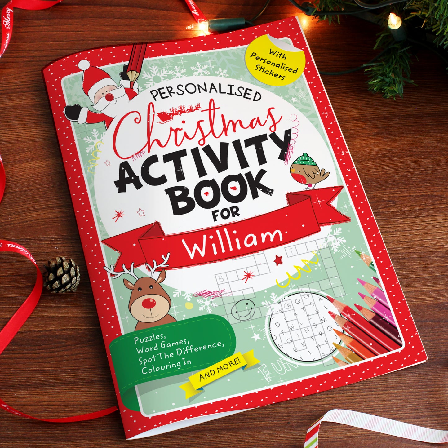 Christmas Activity Book with Stickers