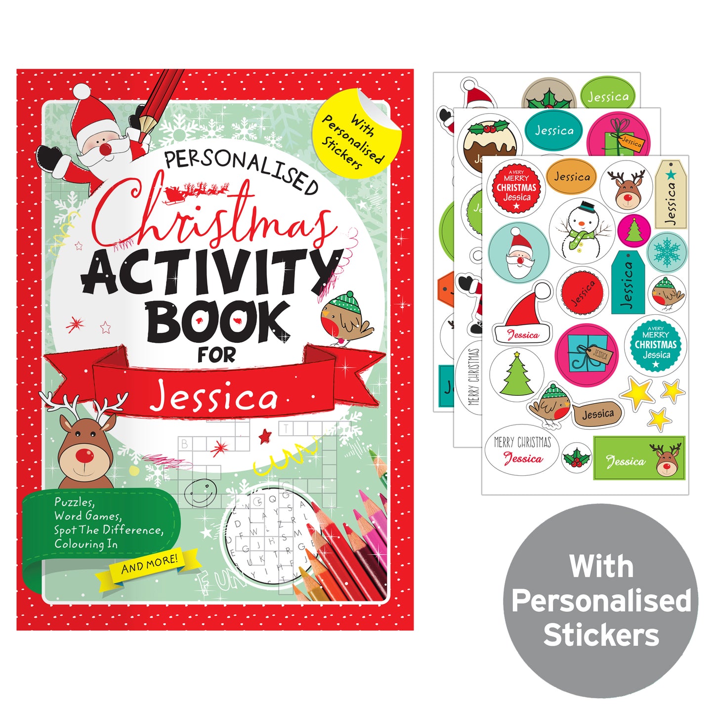 Christmas Activity Book with Stickers