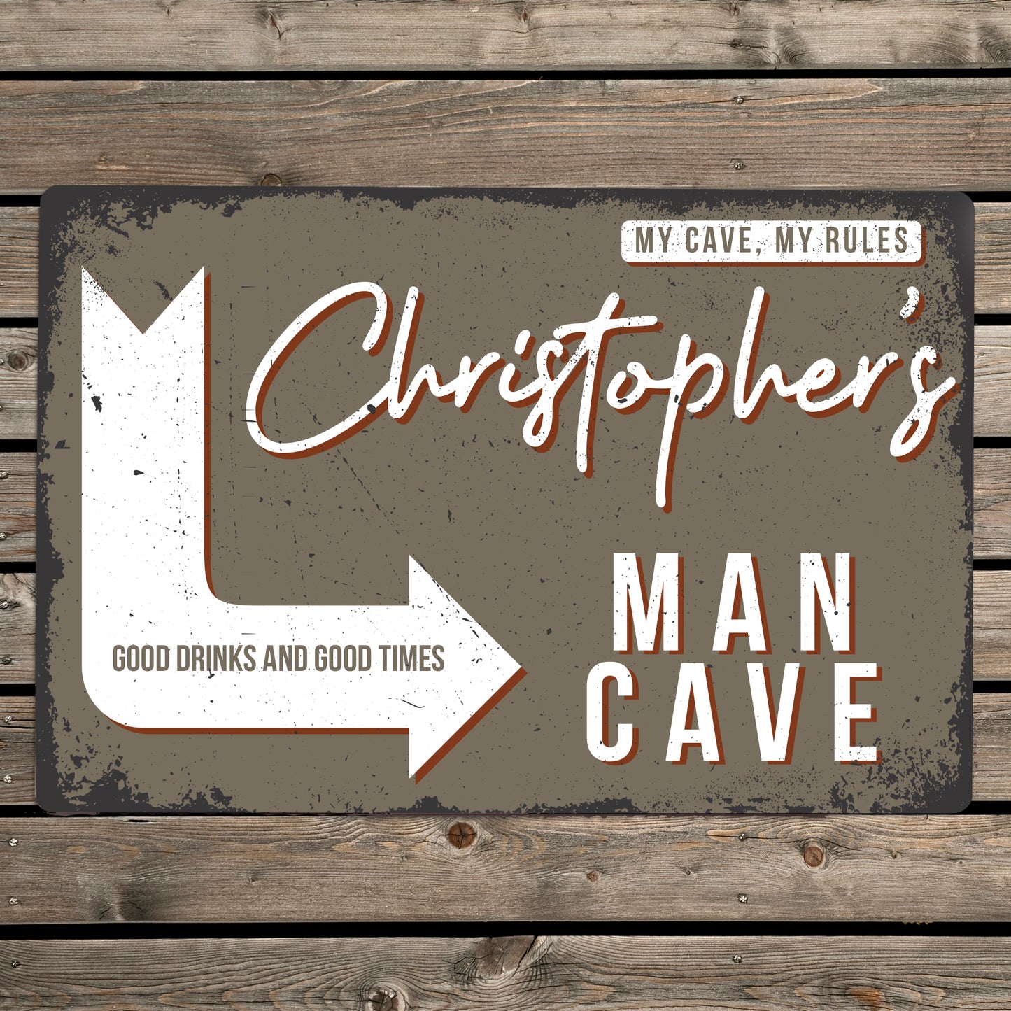 Man Cave Metal Sign