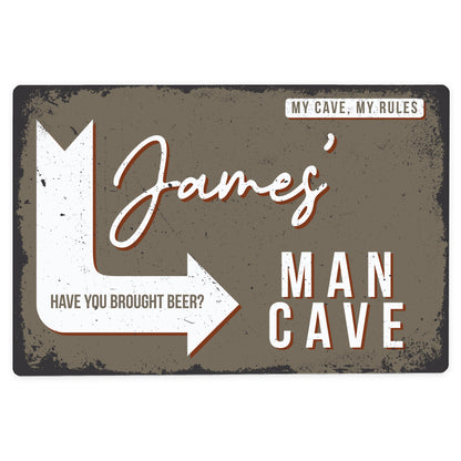 Man Cave Metal Sign