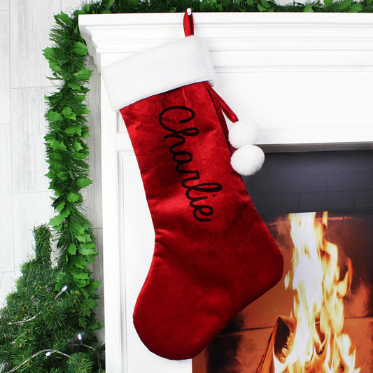 Personalised Red Christmas Stocking