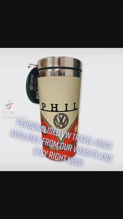 Personalised Classic Volkswagen Camper Van Insulated VW Travel Mug