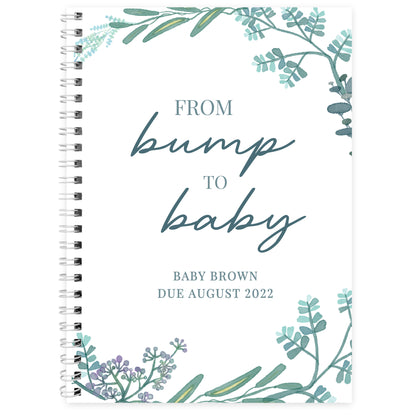Bump to Baby Pregnancy Journal Personalised A5