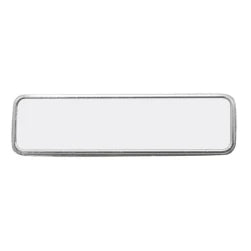 Business Rectangle Name Badge with Pin