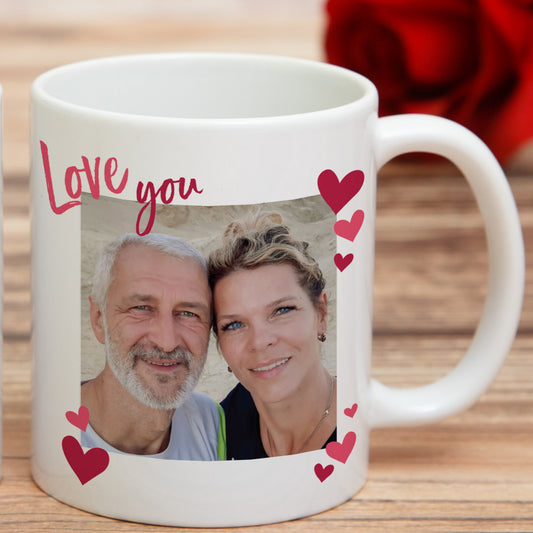 Personalised Love You Photo Upload Mug
