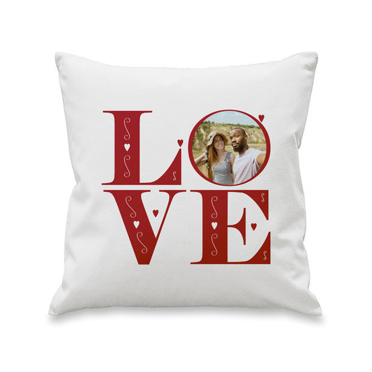 Personalised Love Photo Cushion 40cm