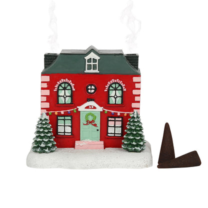 Christmas House Incense Cone Burner