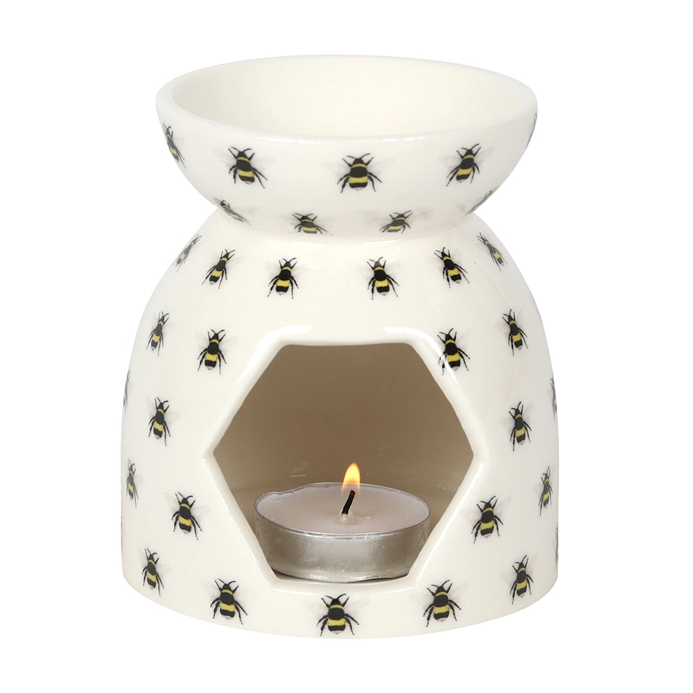 Oil Burner All Over Bee Print Design
