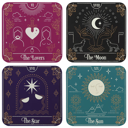 Tarot Card Coaster Set Of 4