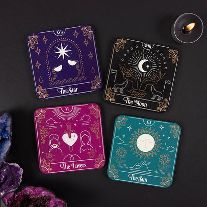 Tarot Card Coaster Set Of 4