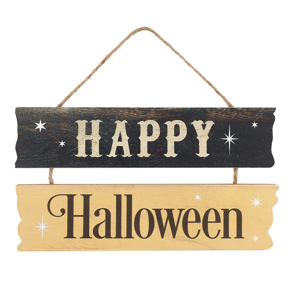 Happy Halloween Hanging MDF Sign