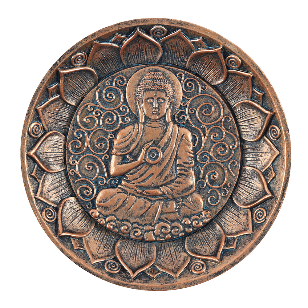 Buddha Incense Holder Antique Copper Style Plate