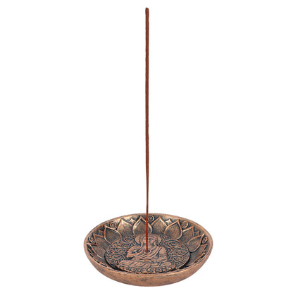 Buddha Incense Holder Antique Copper Style Plate