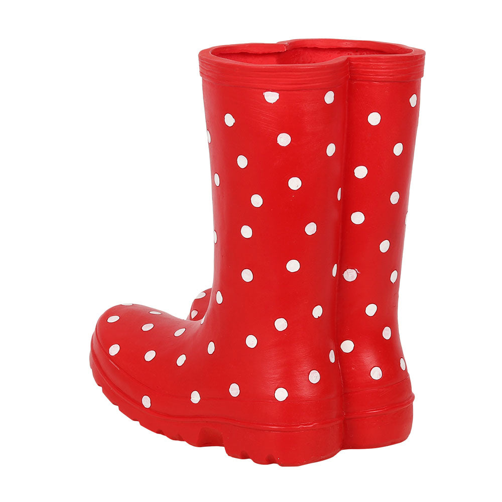 Red Welly Boot Planter 22cm