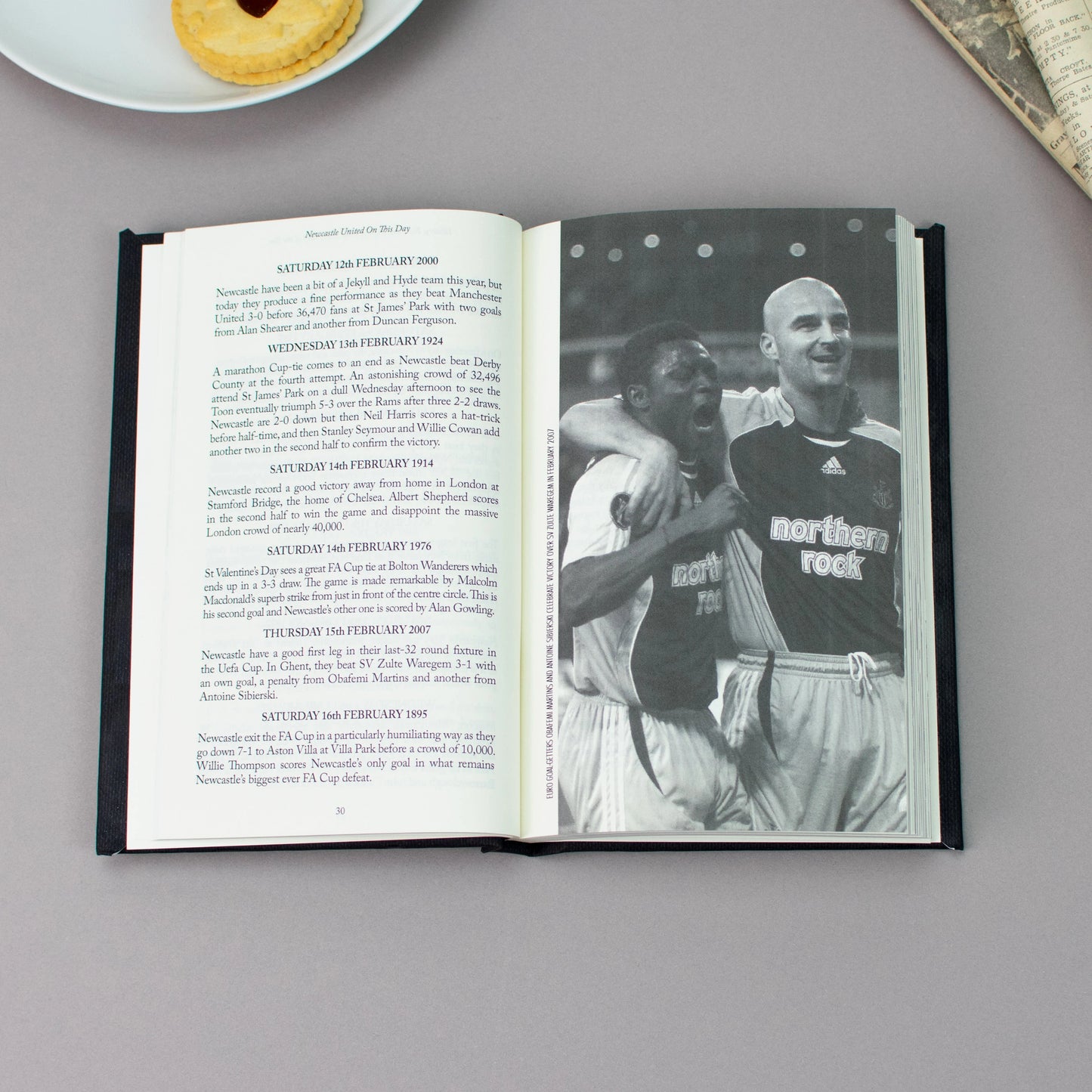 Newcastle United On This Day Book Personalised