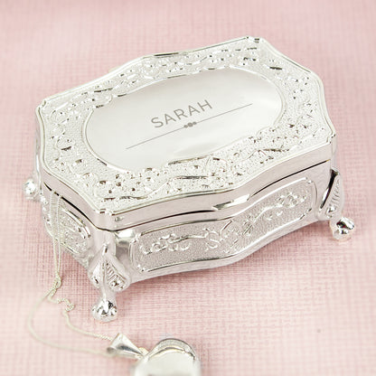 Personalised Classic Small Antique Trinket Box