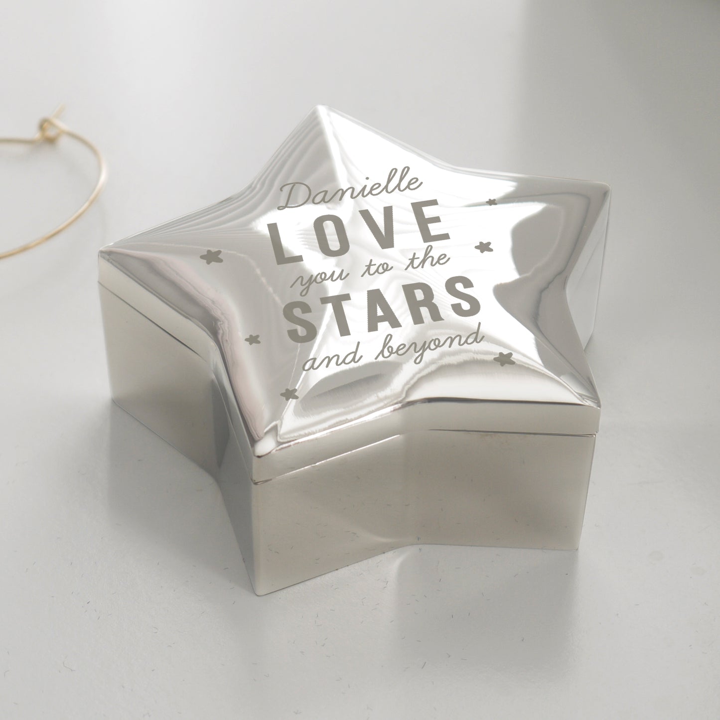 Personalised Love You To The Stars Star Trinket Box