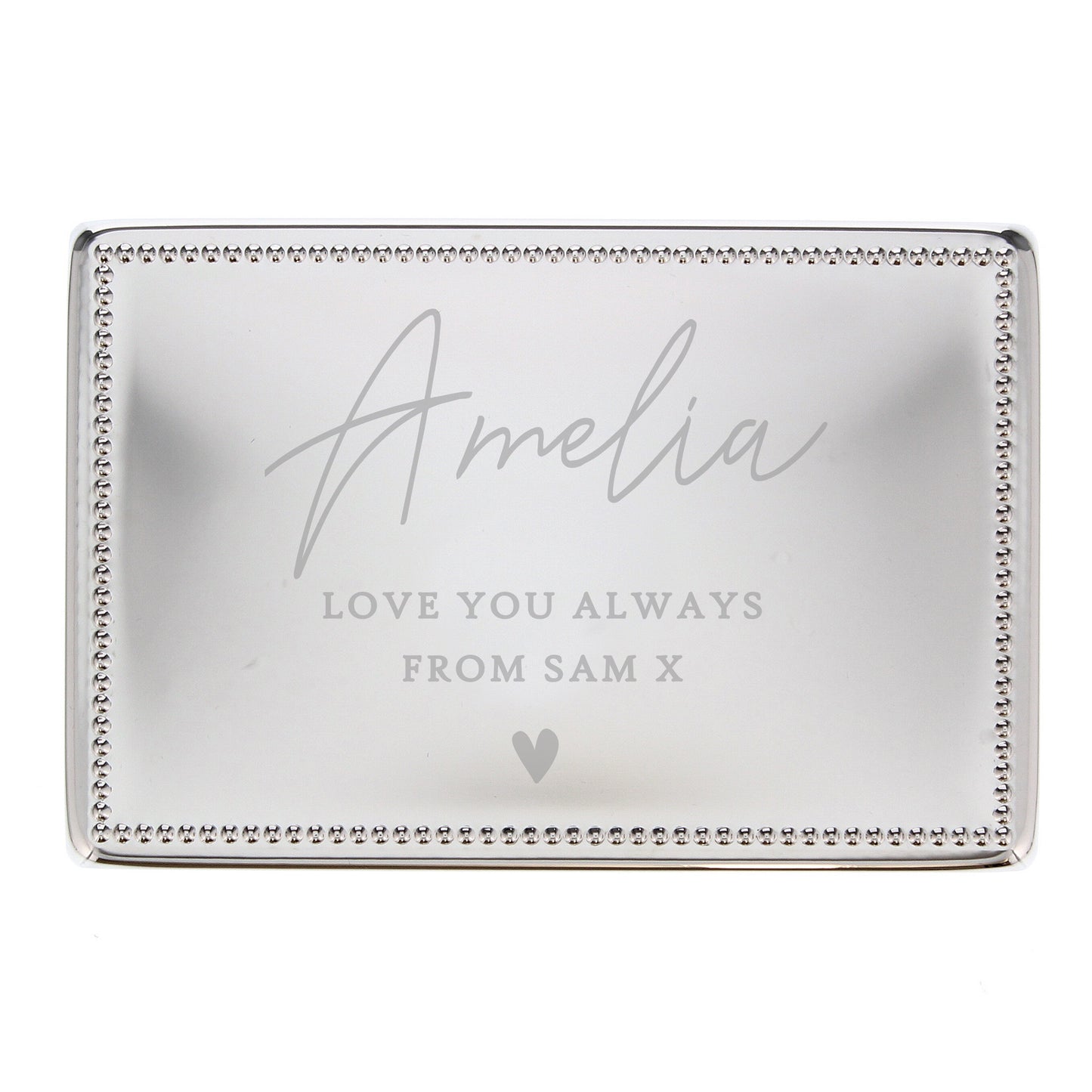 Personalised Rectangular Jewellery Box