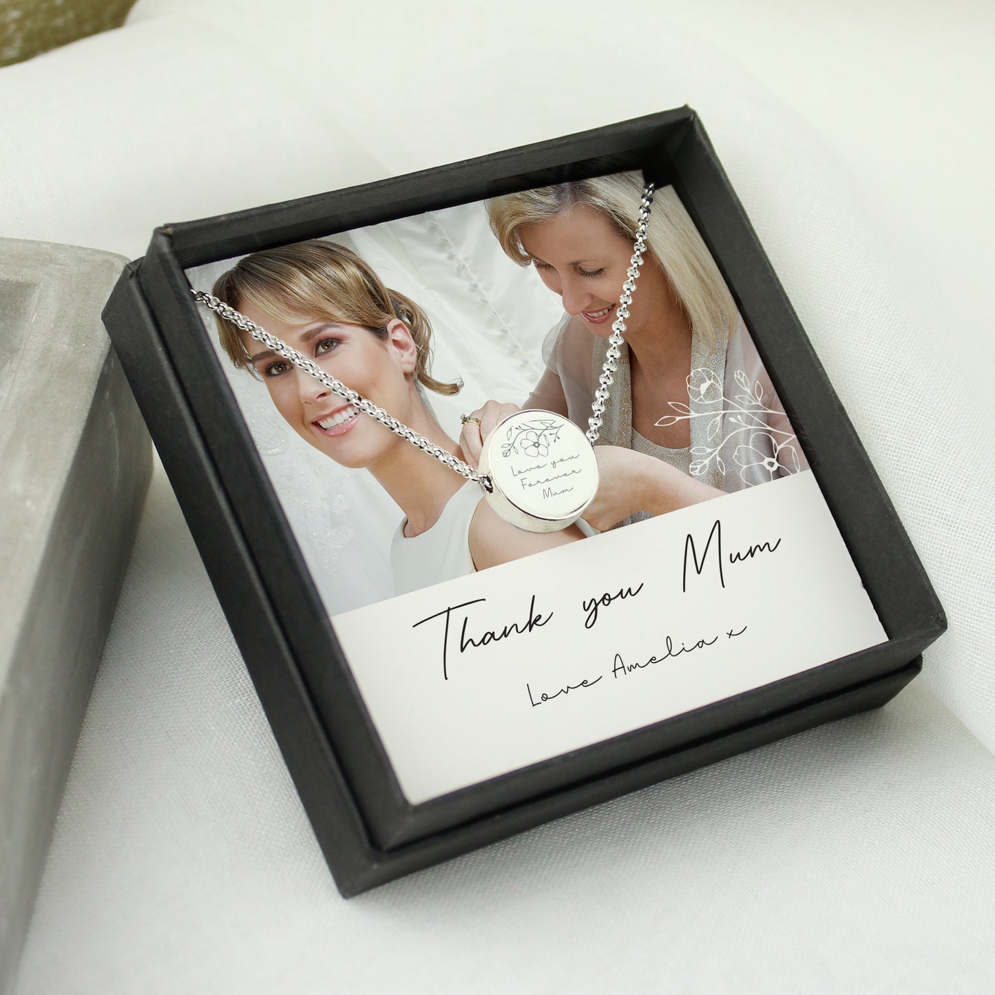 Personalised Photo Upload Necklace and Box