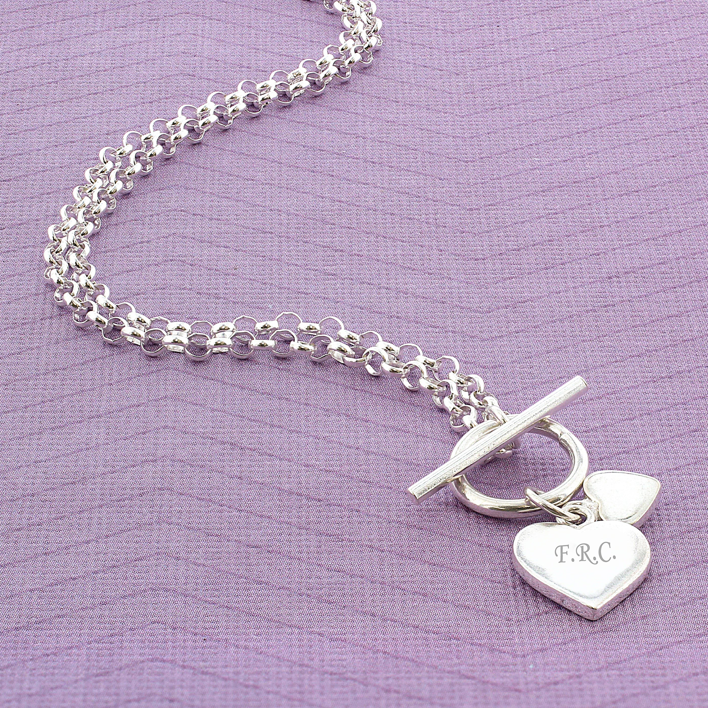 Micro Heart Toggle Pendant Necklace - eklexic
