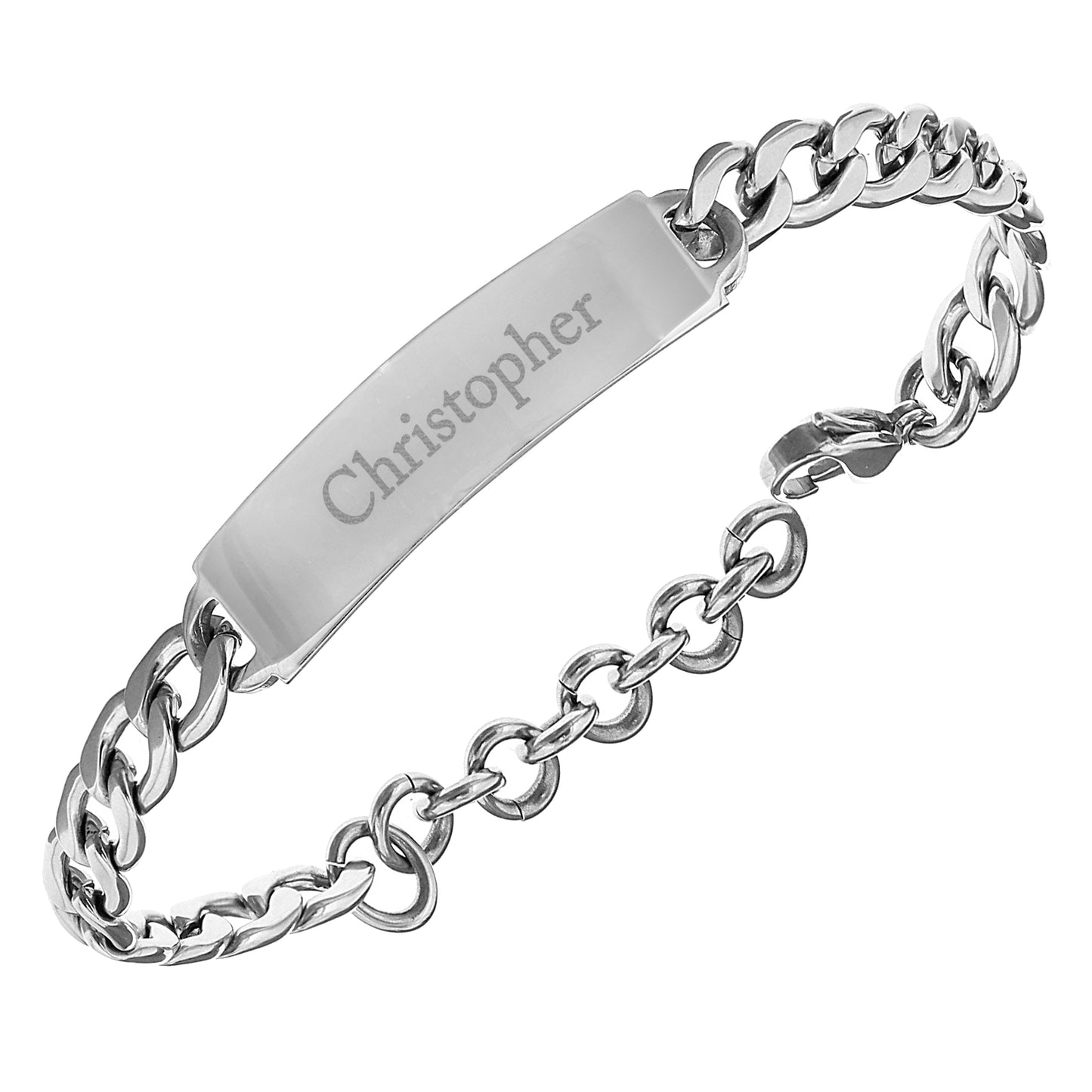 Personalised Stainless Steel Unisex Bracelet