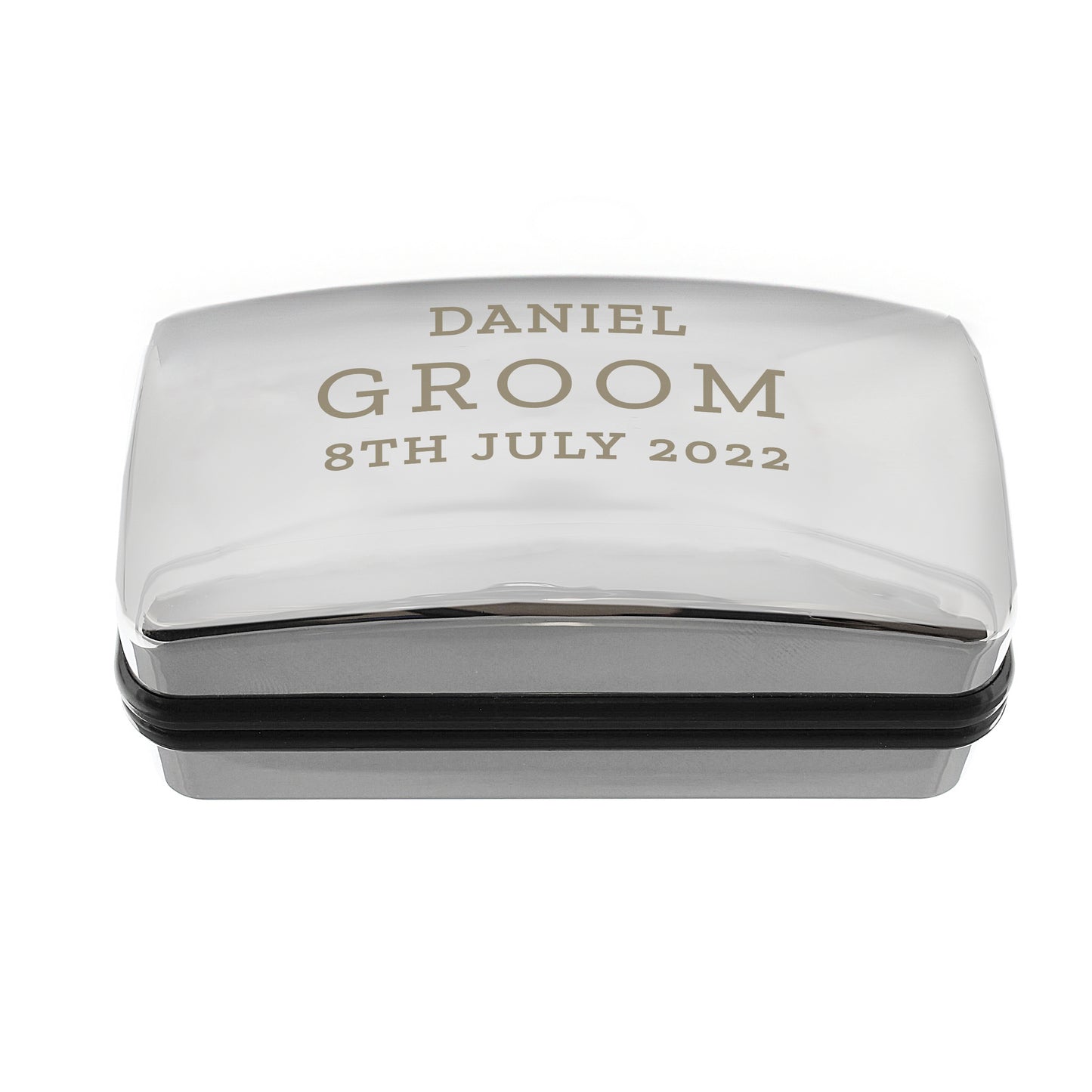 Personalised Wedding Cufflink Box 7cm