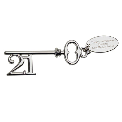 Personalised 21st Birthday Key