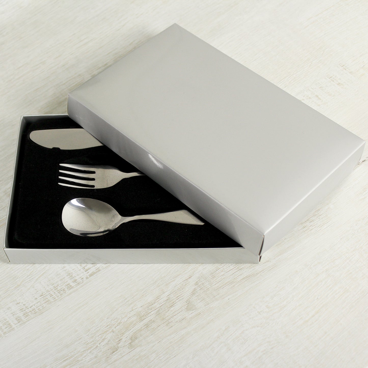 Kids Cutlery Set Personalised 3 Piece ABC Design