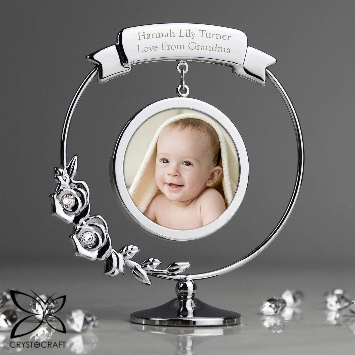 Personalised Crystocraft Photo Frame Ornament