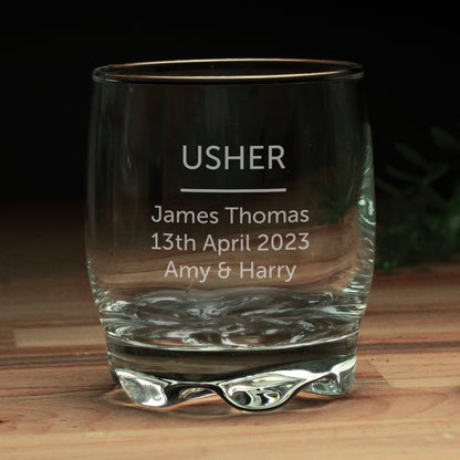 Whiskey Tumbler Engraved With Free Text