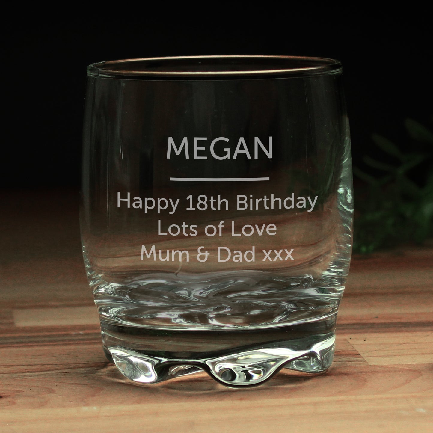 Whiskey Tumbler Engraved With Free Text